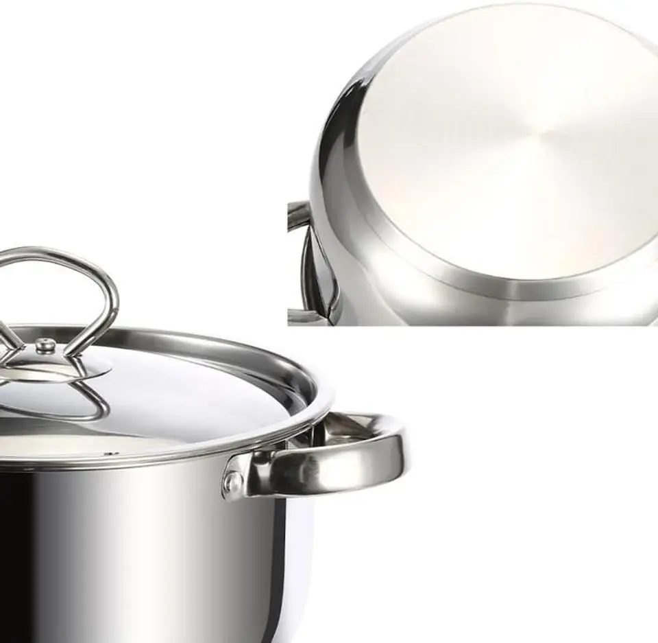 Juego de Ollas En Acero Inoxidable Renahouse Germany de 15 Piezas 3
