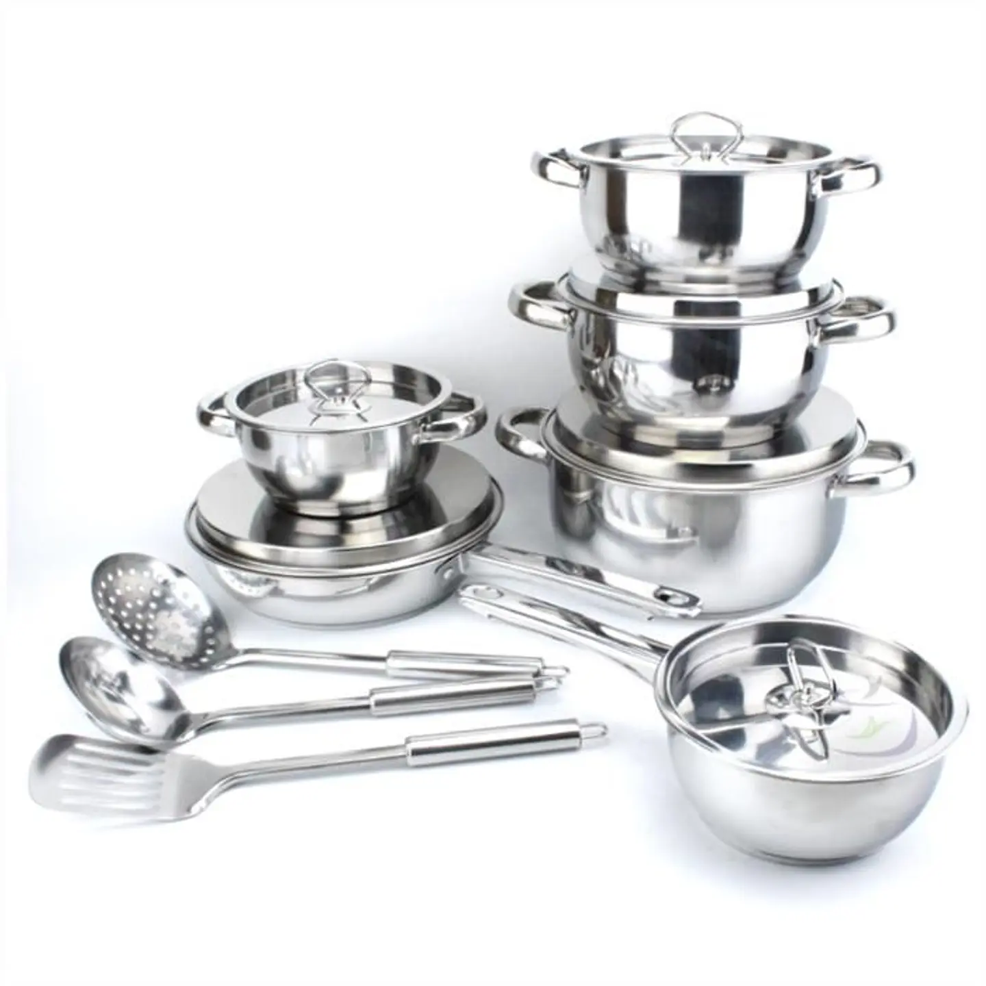 Juego de Ollas En Acero Inoxidable Renahouse Germany de 15 Piezas 4