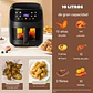Freidora Digital Olla Aire Caliente Sin Aceite Air Fryer 10 Litros - Miniatura 5