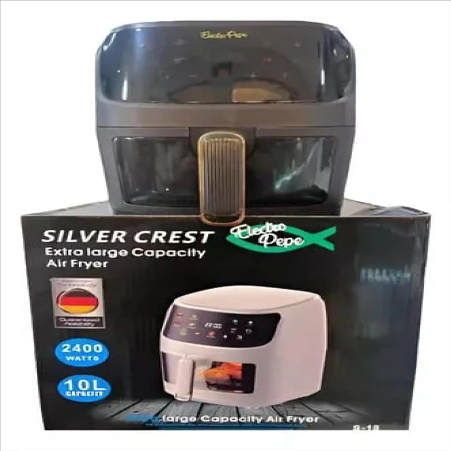 Freidora De Aire 10 Litro Grande Digital Air Fryer+Obsequio 3