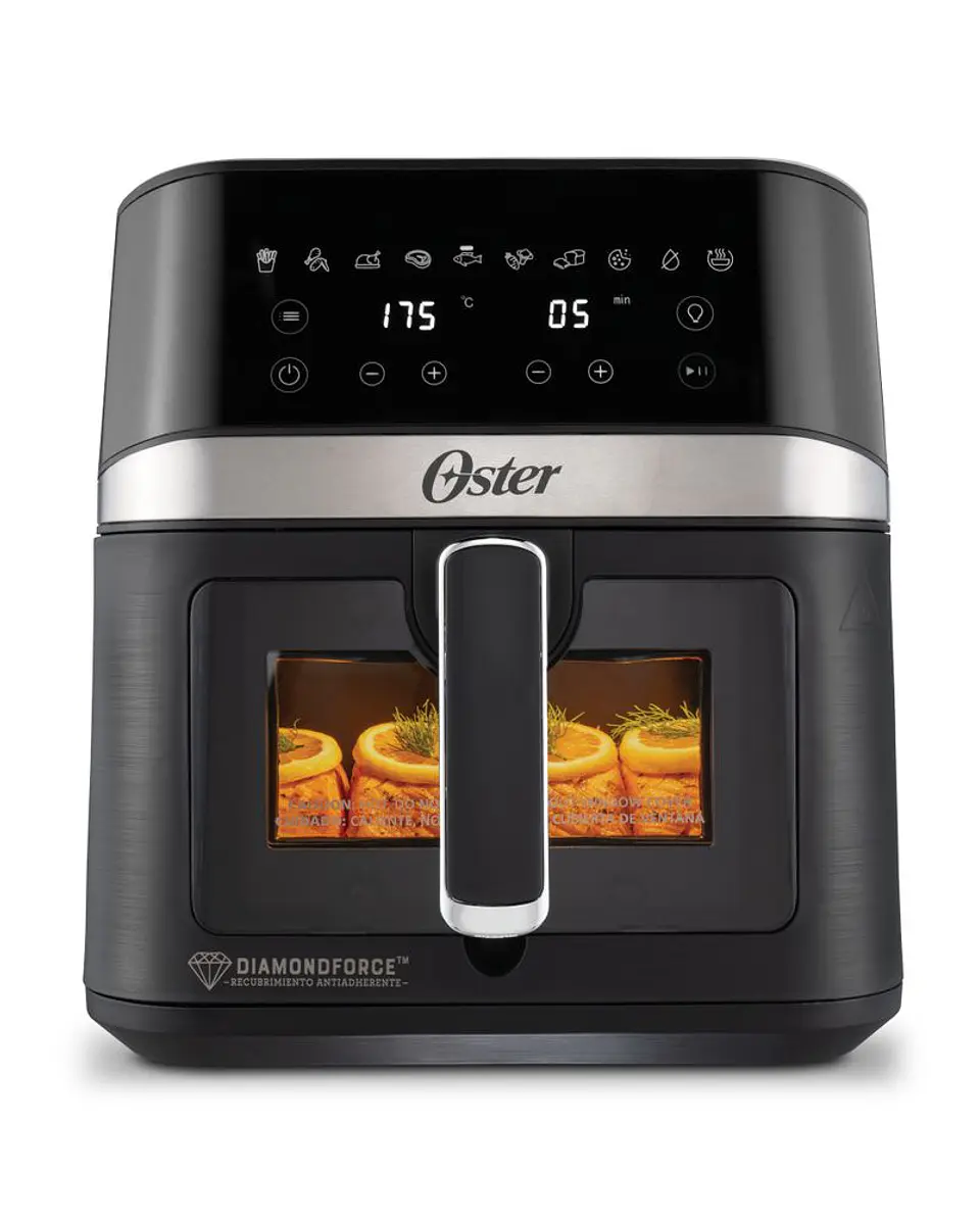 Freidora 6L Digital OSTER 6litros Digital Negro con plateado 2204924 1