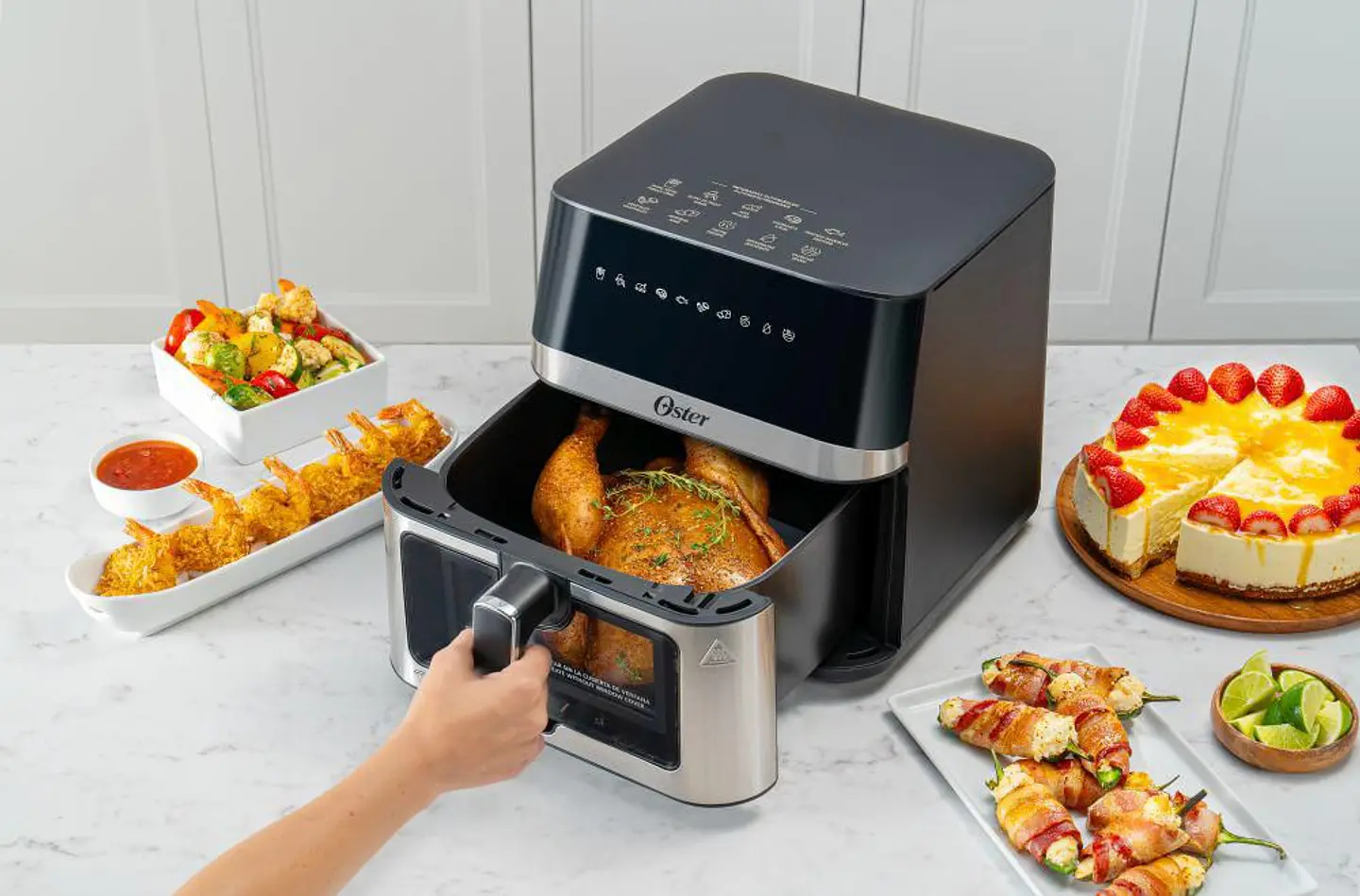 Freidora 7.5 Digital OSTER 7.5 litros Digital Negro con plateado 2204933 3