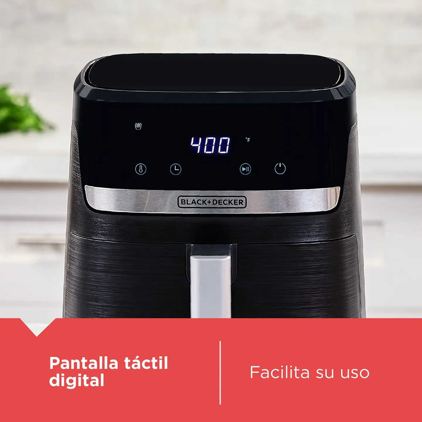 Freidora De Aire Purifry BLACK & DECKER 4.2 lts Digital NEGRO AFBD421BDLA 2