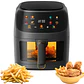 Freidora De Aire 10 Litro Grande Digital Air Fryer+ Rociador De Aceite+ Molde Silicona+Accesorios - Miniatura 1