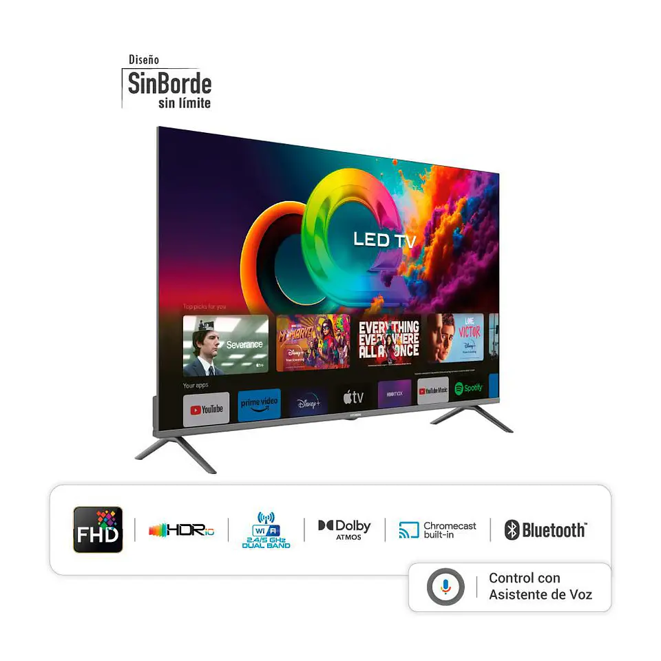 Televisor HYUNDAI 50 pulgadas QLED Fhd Smart TV HYLED5027QFG 8