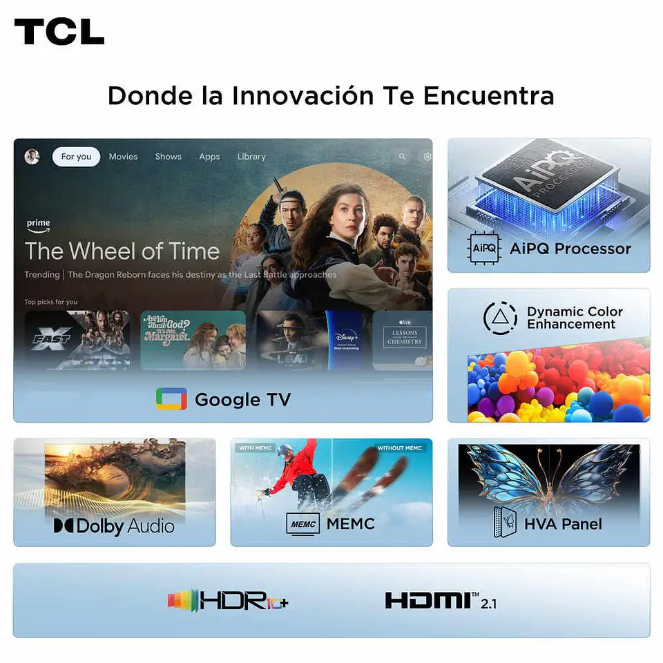 Televisor TCL 55 pulgadas LED Uhd4K Smart TV 55P6K 8
