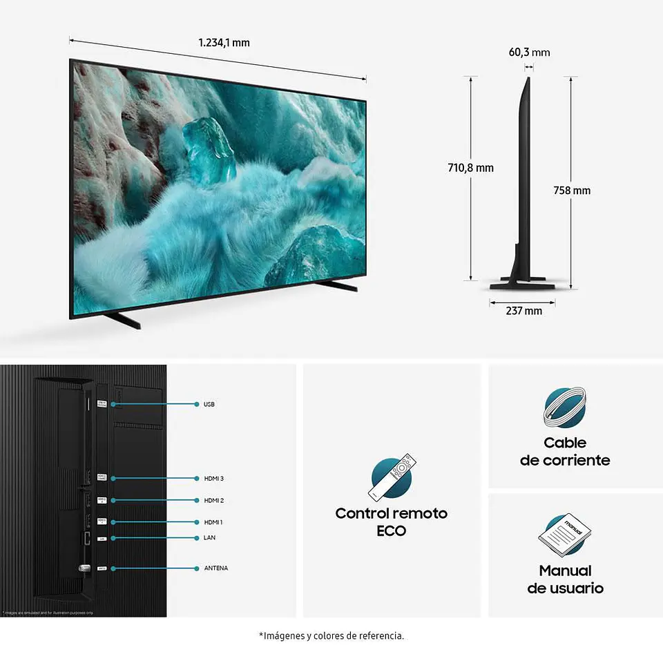 Televisor SAMSUNG 55 pulgadas QLED Uhd4K Smart TV QN55Q7FAAKXZL 3