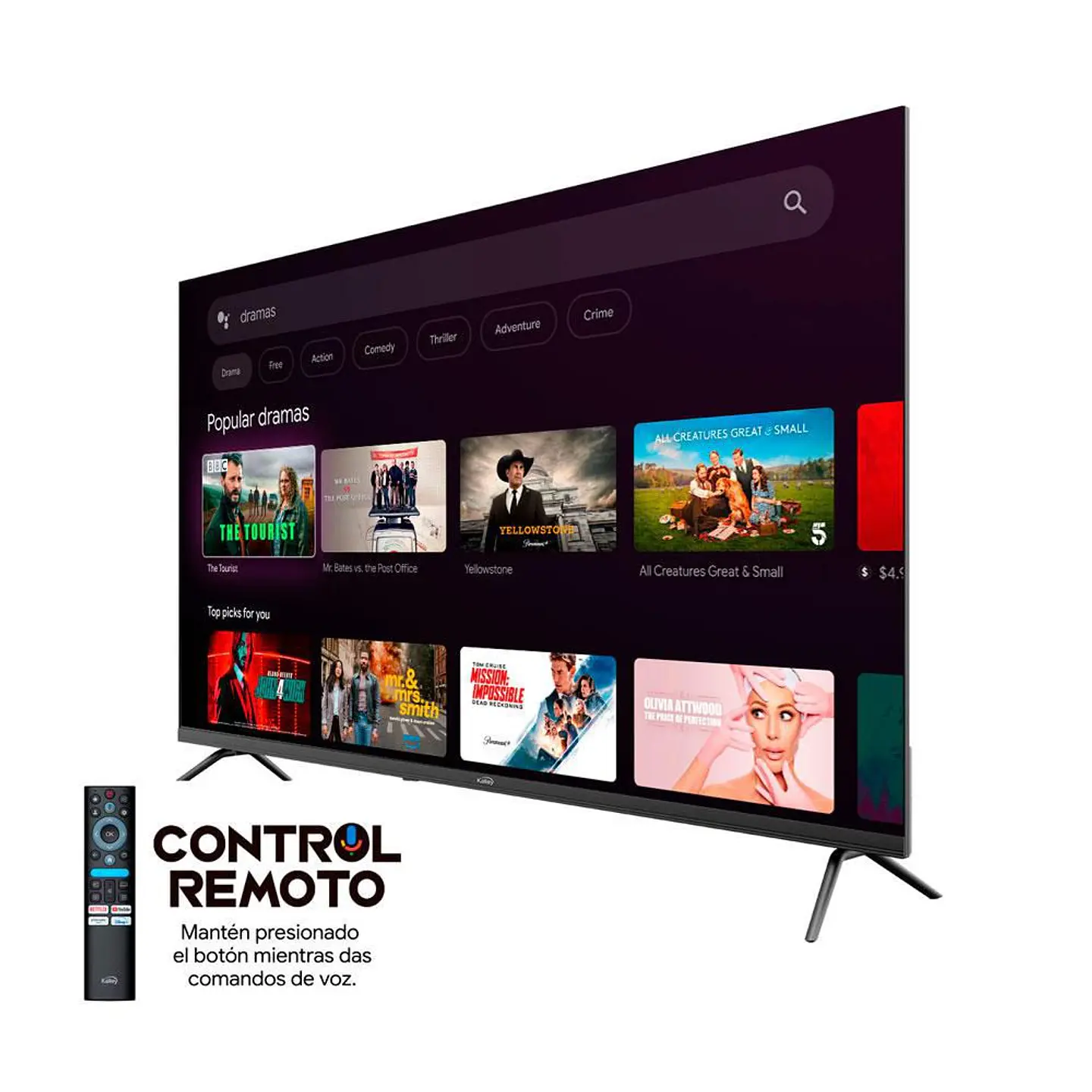 Televisor KALLEY 60 pulgadas LED Uhd4K Smart TV 60G310 3