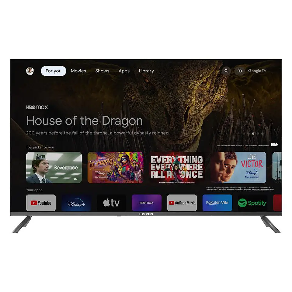 Televisor CAIXUN 50 pulgadas LED Uhd4K Smart TV C50VAUG 5