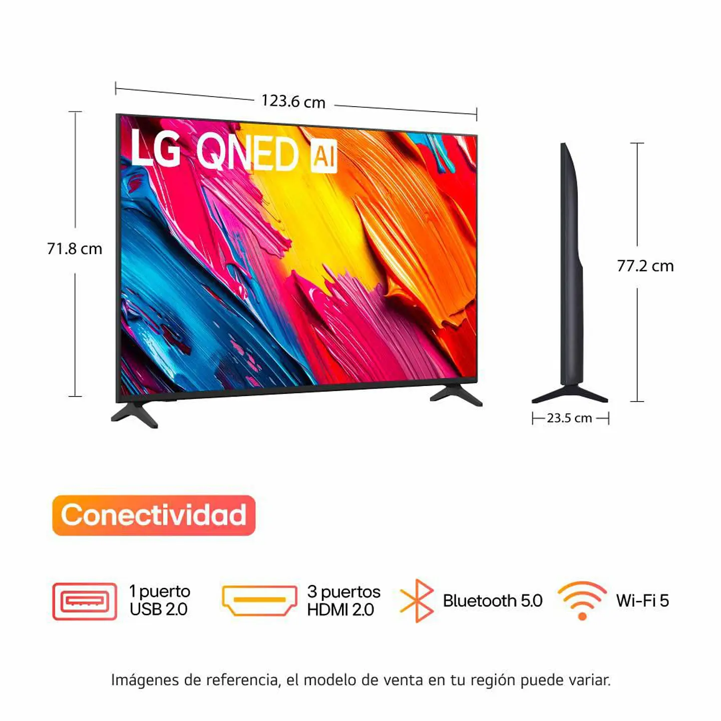 Televisor LG 55 pulgadas QNED Uhd4K Smart TV 55QNED73ASA.AWC 3