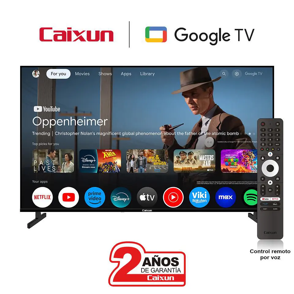 Televisor CAIXUN 55 pulgadas LED Uhd4K Smart TV C55KAUG 7