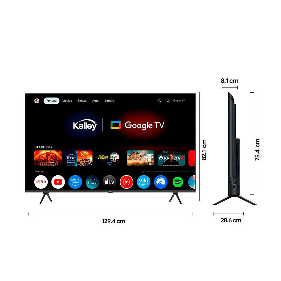 Televisor KALLEY 58 pulgadas QLED Uhd4K Smart TV 58GQ400A 2