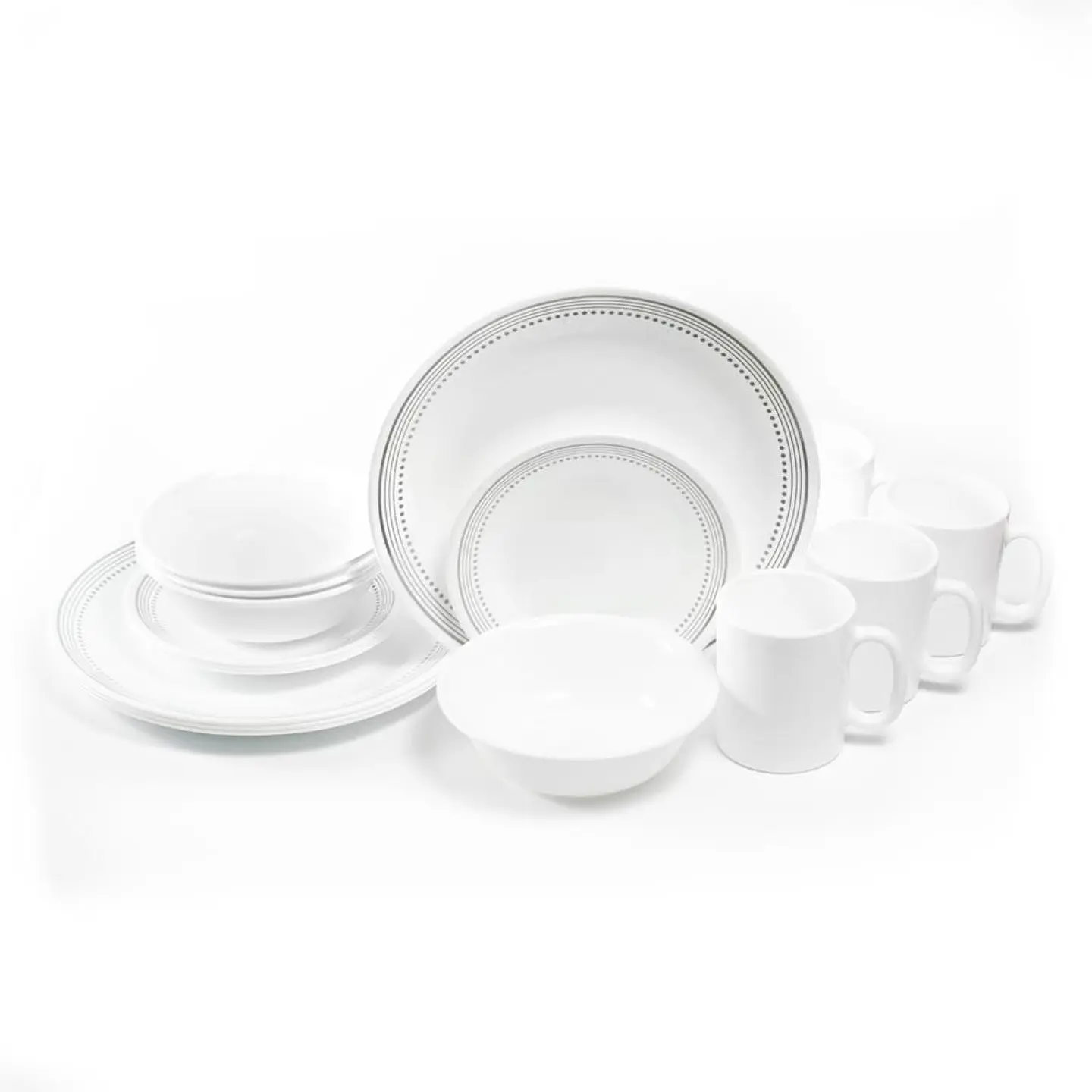 Vajilla 16 Piezas Mystic GraY CORELLE 1119398 2