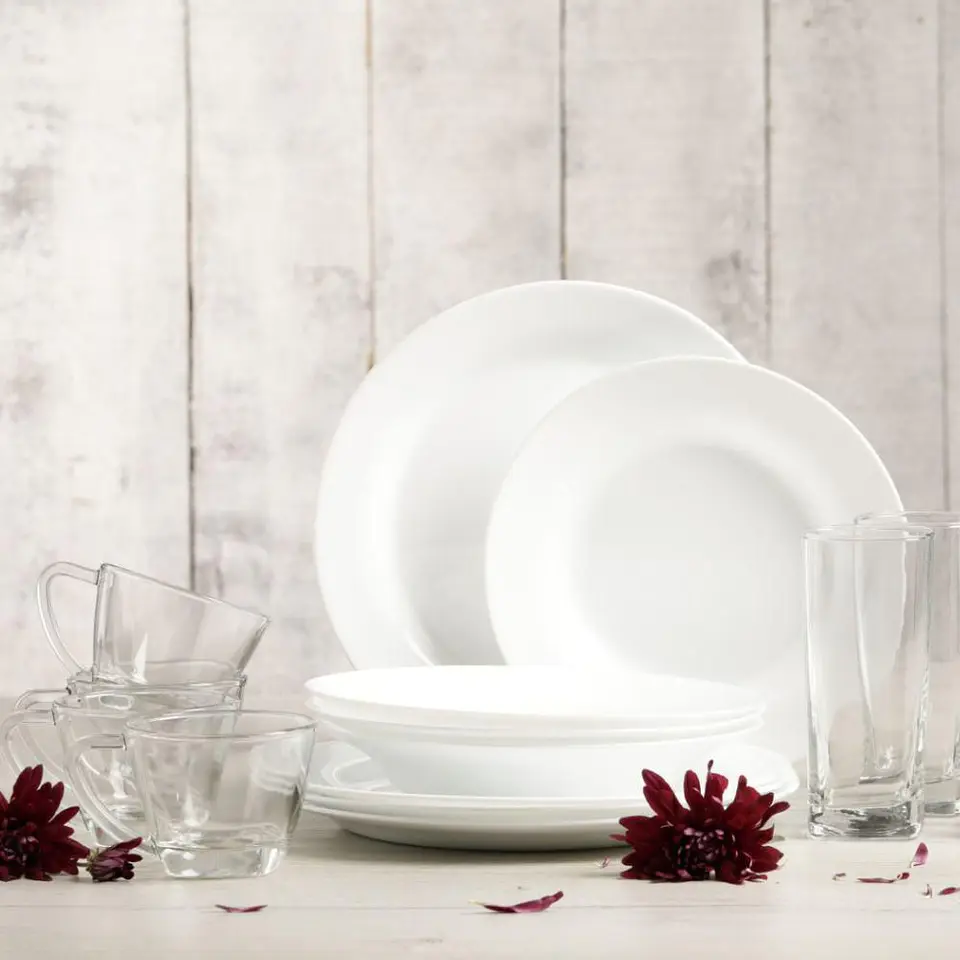 Vajilla Menu 4 puestos/ 16 Pzs BLANCO 3