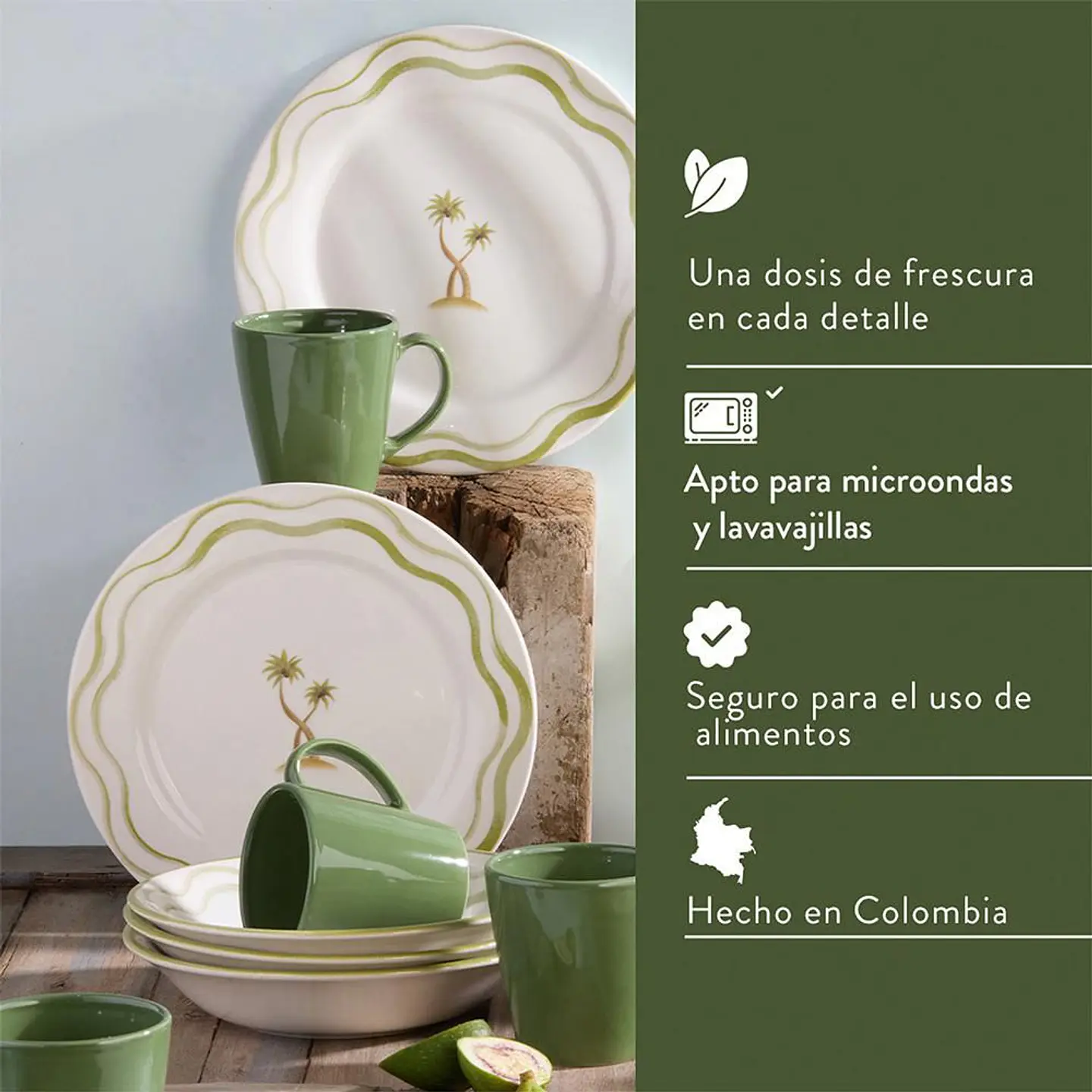 Vajilla Brisa 4 puestos 12 piezas CORONA VL177I040112 5