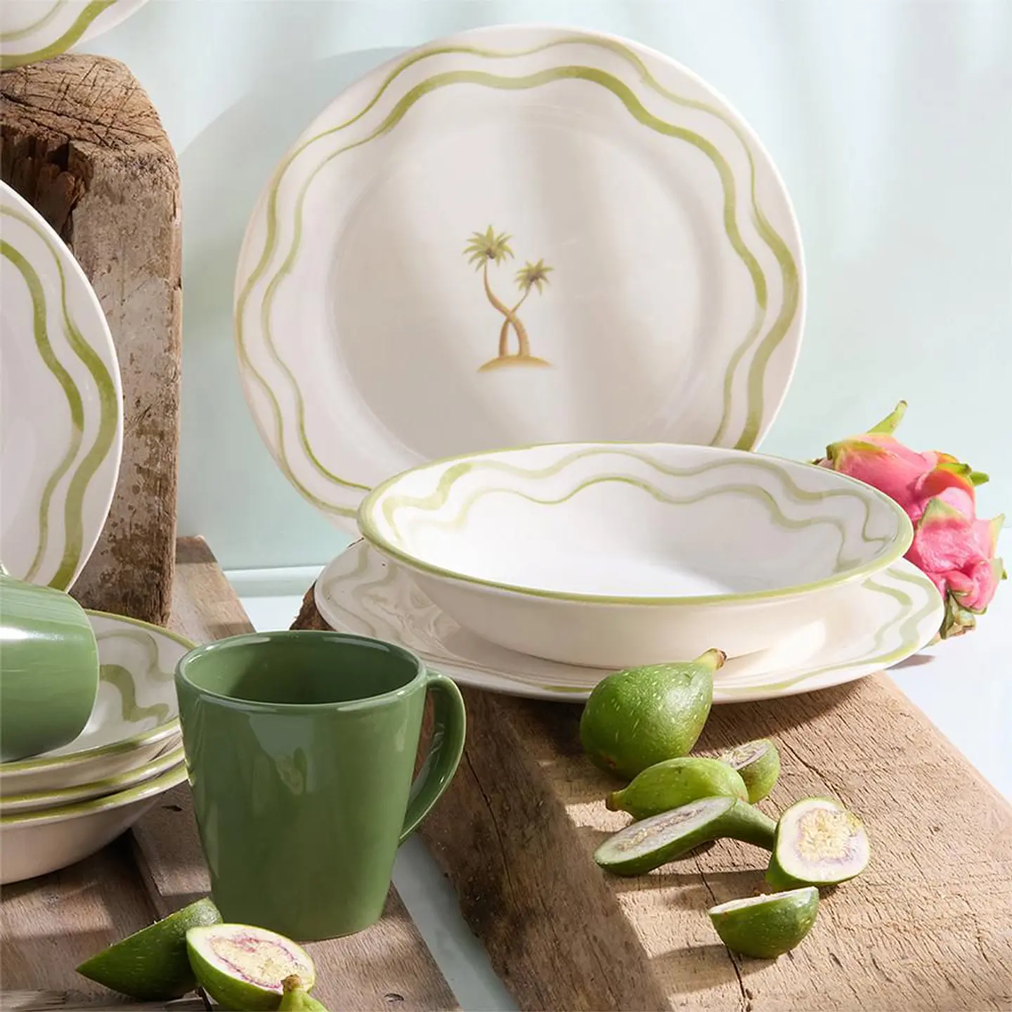 Vajilla Brisa 4 puestos 12 piezas CORONA VL177I040112 8