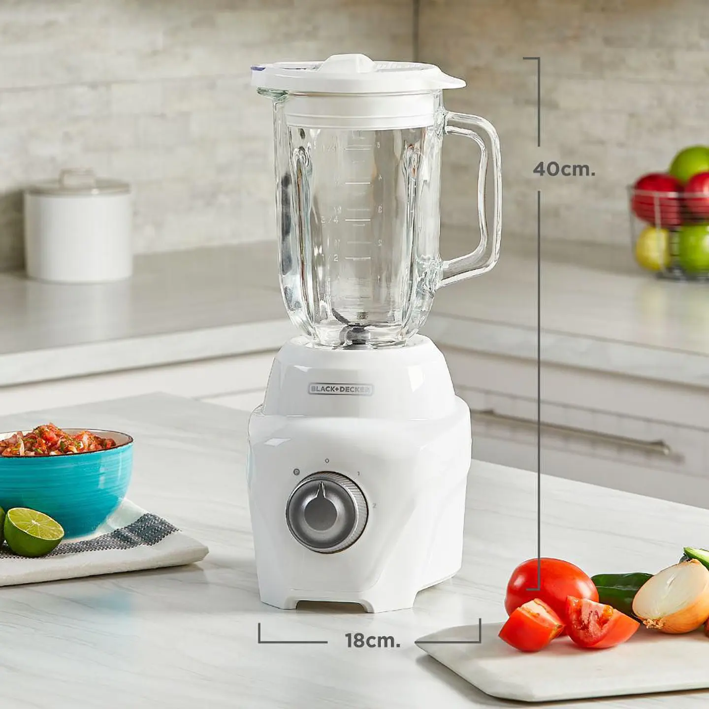 Licuadora BLACK & DECKER 2 Velocidades + Pulso 700 W BLANCO BL08760WDLA 3