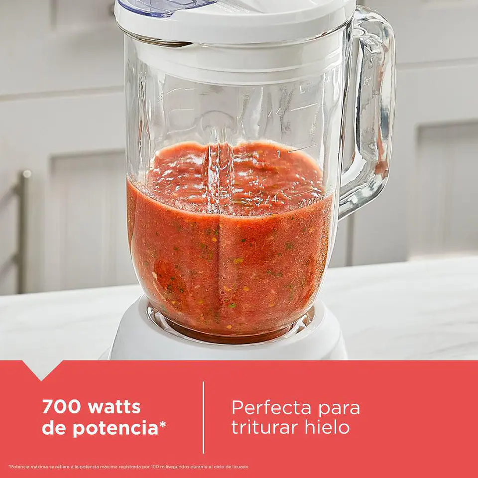 Licuadora BLACK & DECKER 2 Velocidades + Pulso 700 W BLANCO BL08760WDLA 7