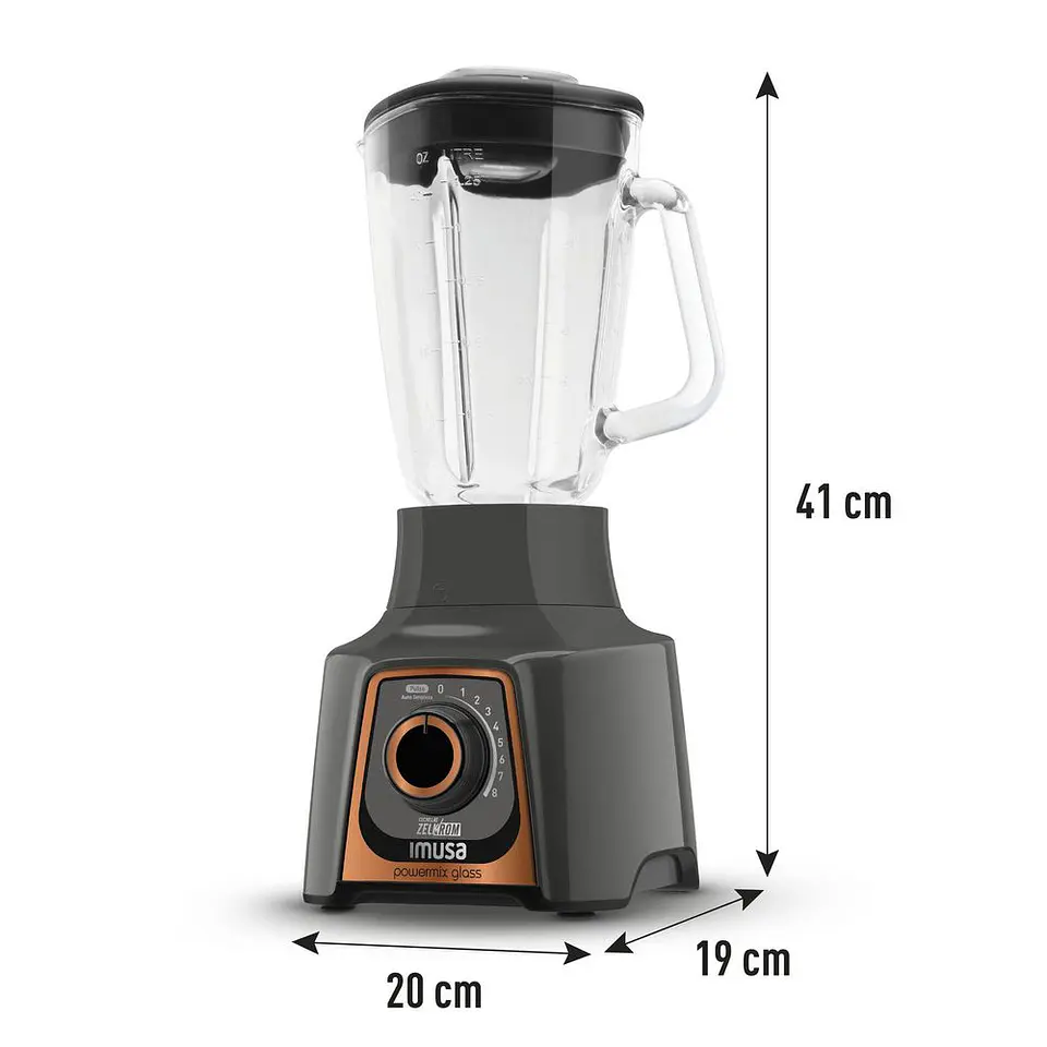 licuadora IMUSA 8 Velocidades 550 W Gris LM289BI1 2