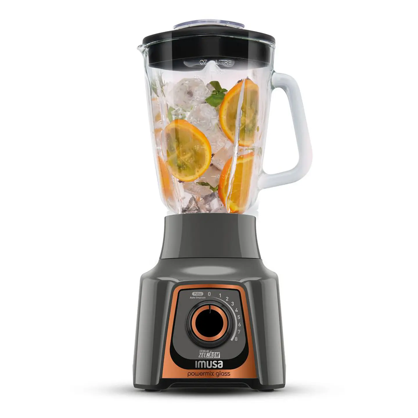 licuadora IMUSA 8 Velocidades 550 W Gris LM289BI1 1