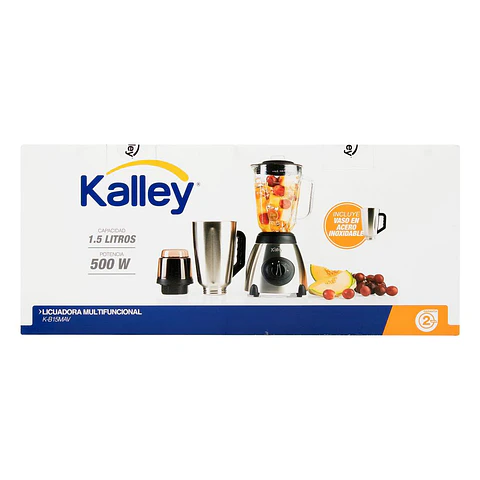 LICUADORA CON VASO DE VIDRIO + KALLEY KB15MAV