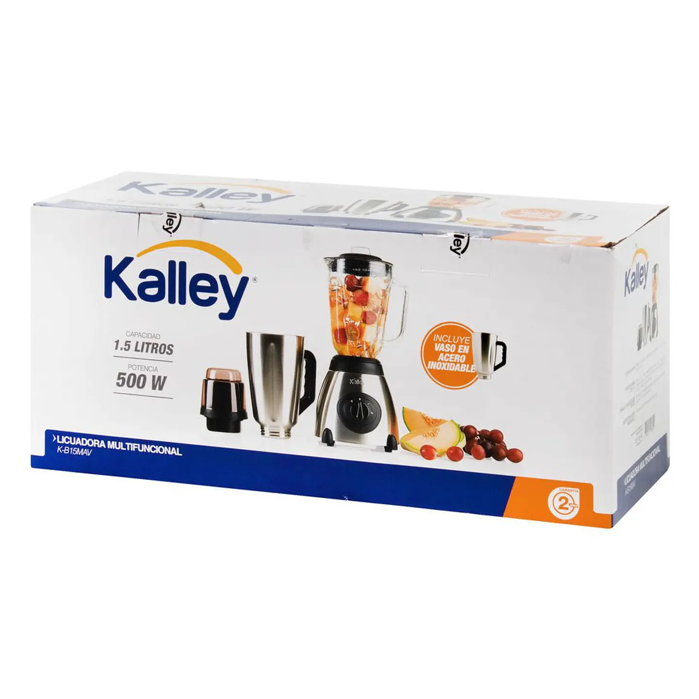LICUADORA CON VASO DE VIDRIO + KALLEY KB15MAV 2
