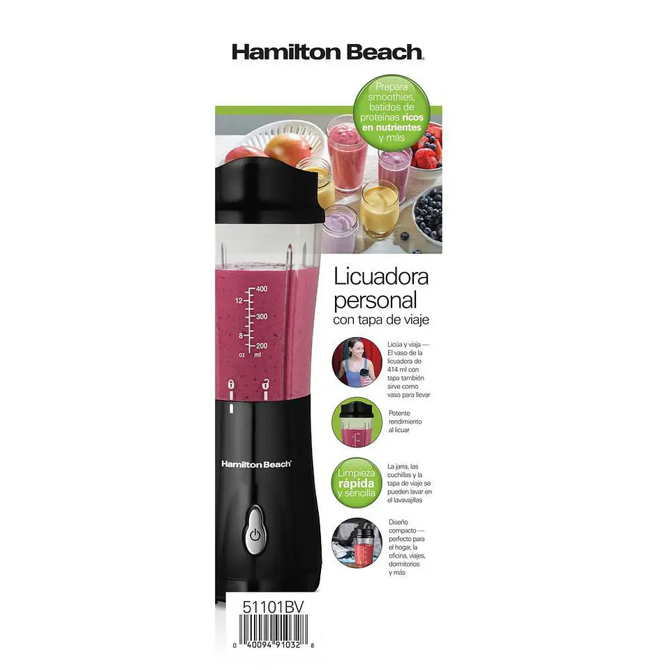 Licuadora HAMILTON BEACH N/A 600 watts W 51101BV1 4