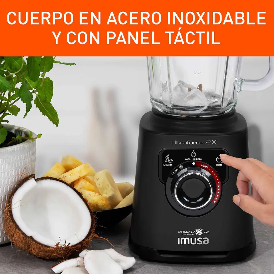 Licuadora IMUSA Ultraforce 2X No aplica 1100 W Negra LM87C856 7