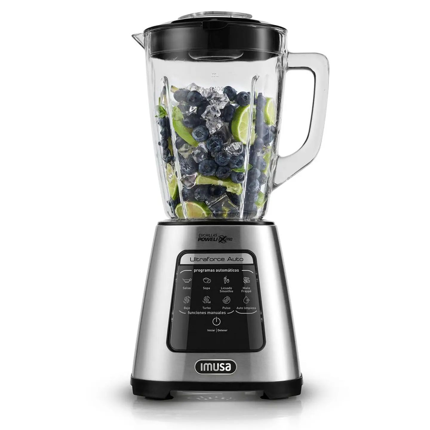 licuadora IMUSA Ultraforce Auto TURBO, BAJO 1100 W Acero LM38PDI0 2