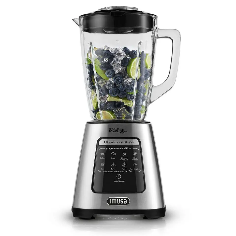 licuadora IMUSA Ultraforce Auto TURBO, BAJO 1100 W Acero LM38PDI0 2