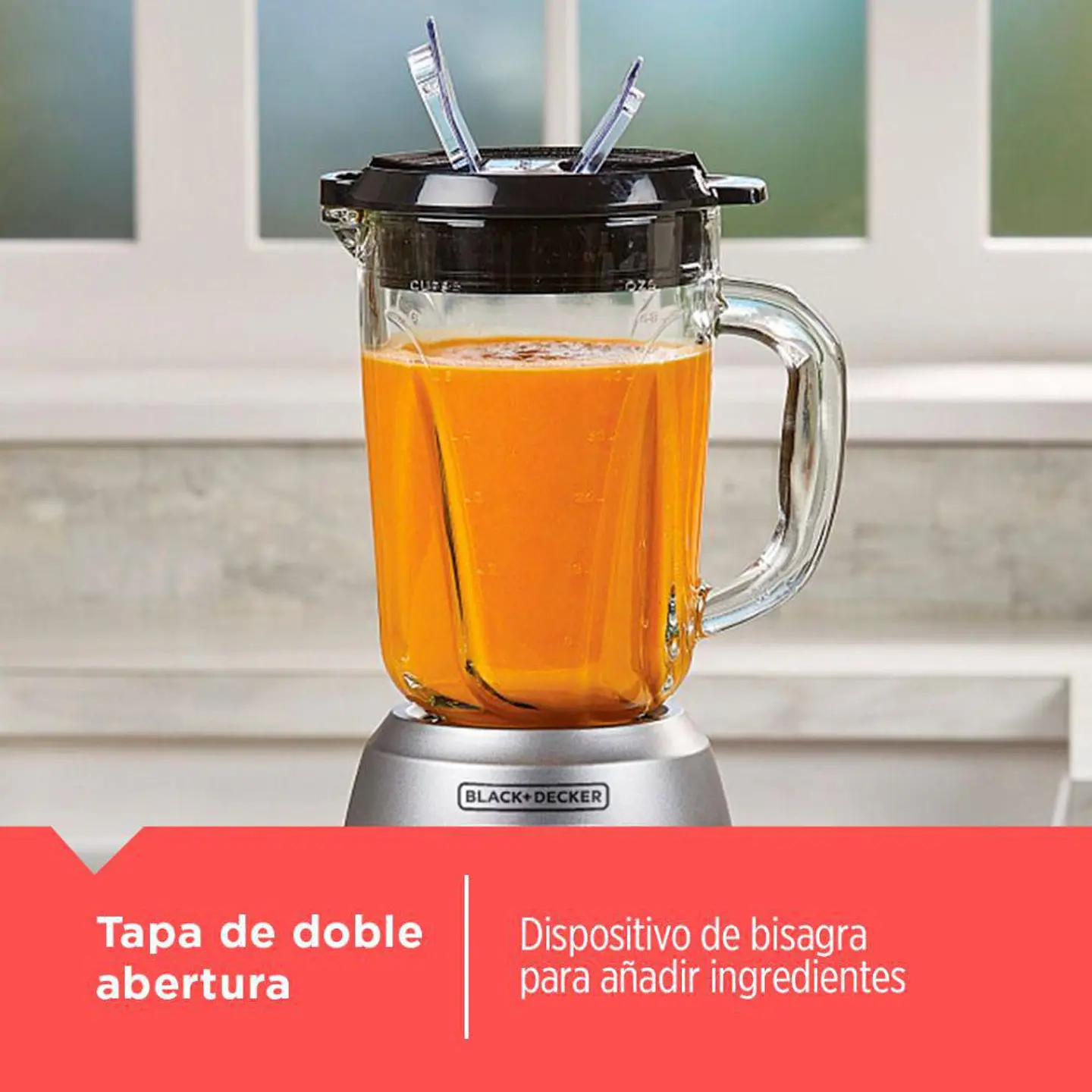 LICUADORA BLACK & DECKER 6 VELOCIDADES 700 W PLATEADO BL09761MDLA 2