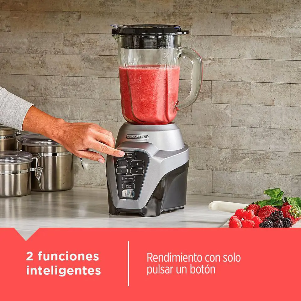 LICUADORA BLACK & DECKER 6 VELOCIDADES 700 W PLATEADO BL09761MDLA 6