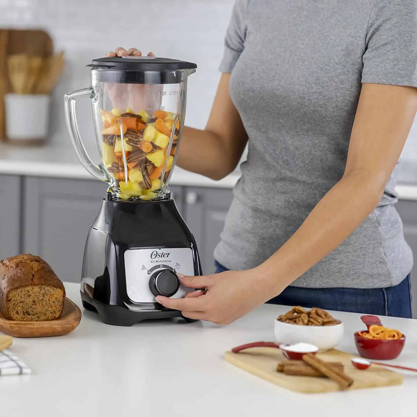 Licuadora Vaso Vidrio Kaliman OSTER BLSTKAGBR 5