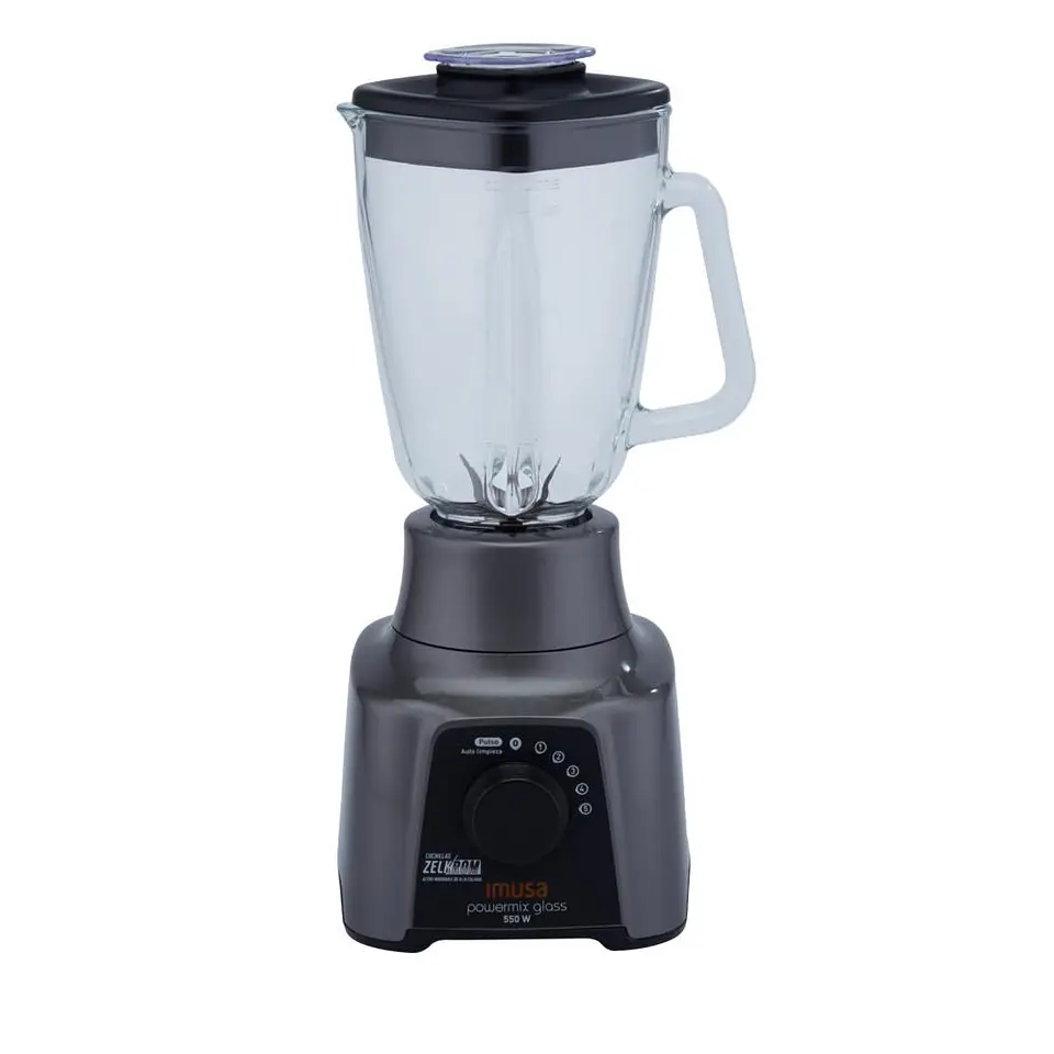 Licuadora IMUSA Powermix glass 5 Velocidades 550 W Gris LM283A56 1
