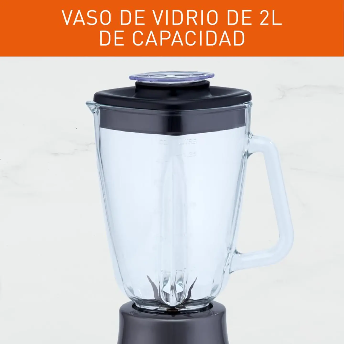 Licuadora IMUSA Powermix glass 5 Velocidades 550 W Gris LM283A56 2