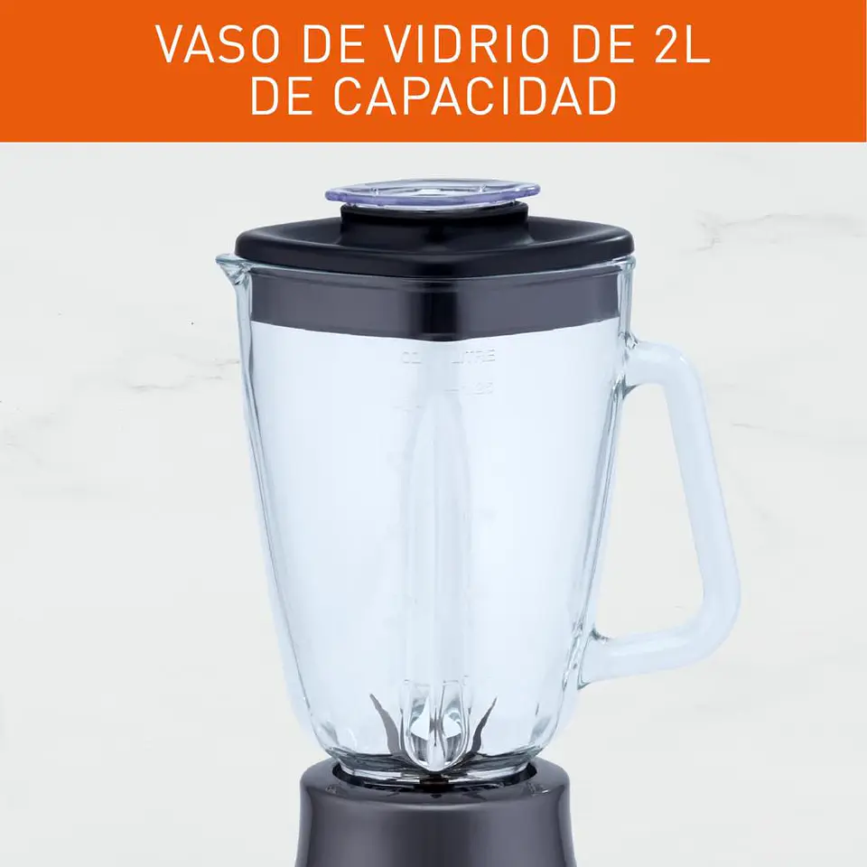Licuadora IMUSA Powermix glass 5 Velocidades 550 W Gris LM283A56 2