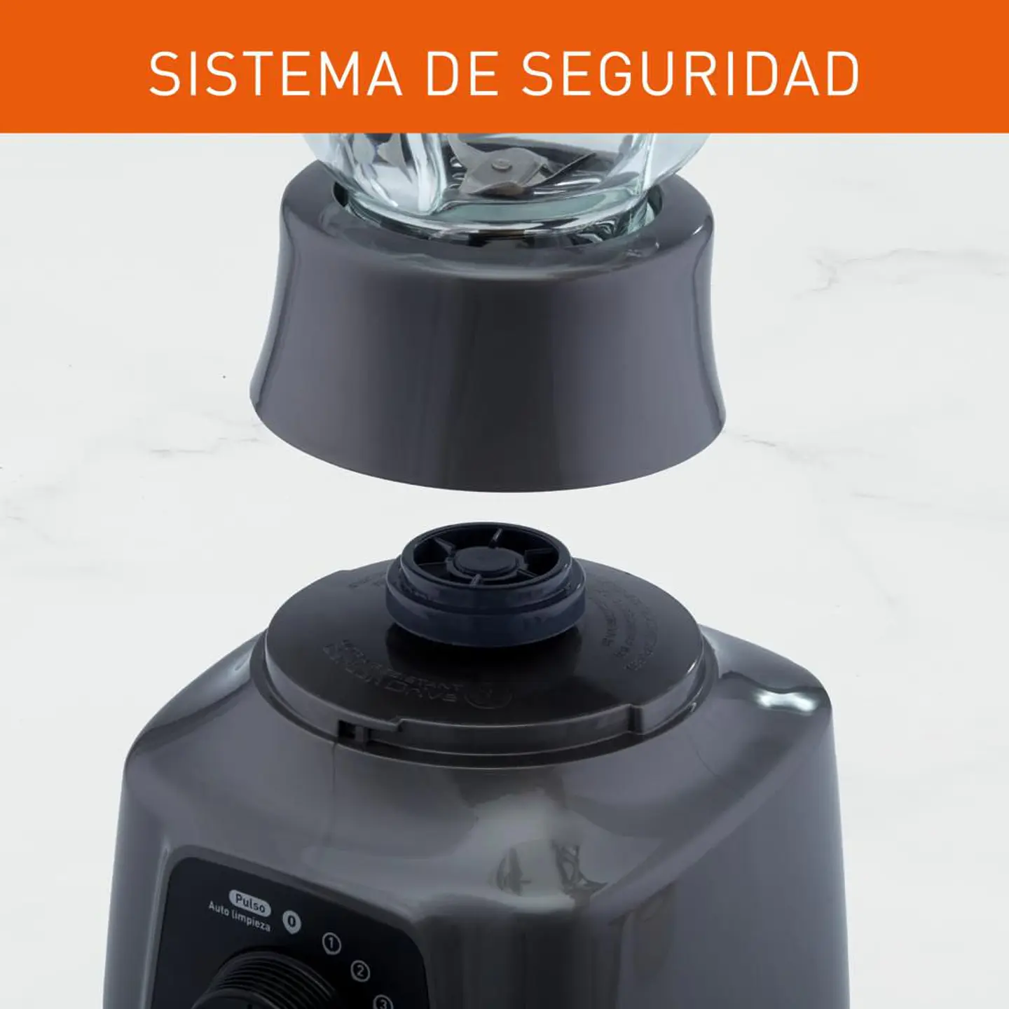 Licuadora IMUSA Powermix glass 5 Velocidades 550 W Gris LM283A56 6