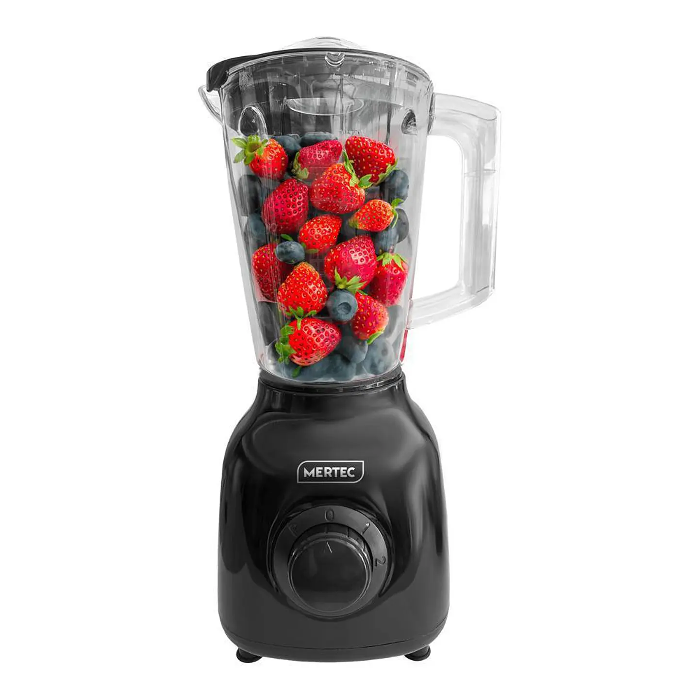 Licuadora 2 Litros Mertec Vaso Plástico 250W Mt 022B Negra 1