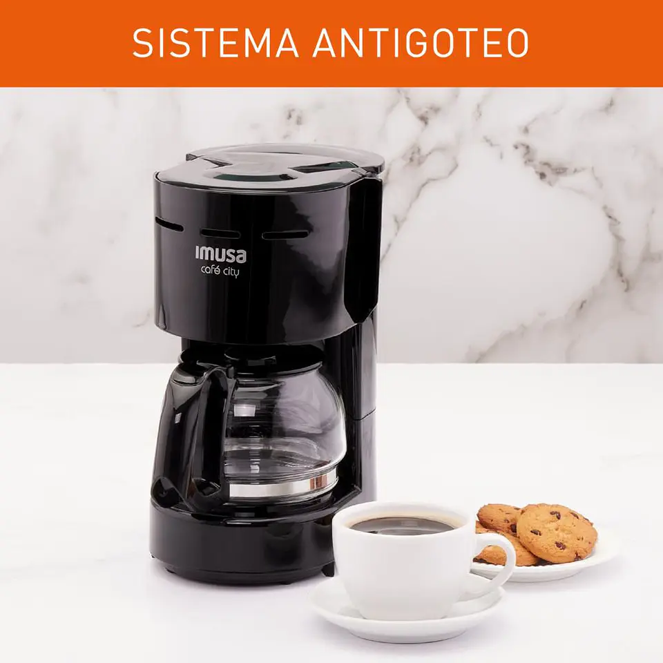 Cafetera de filtro Café City IMUSA 6 Tazas Negro FG3205CO 3