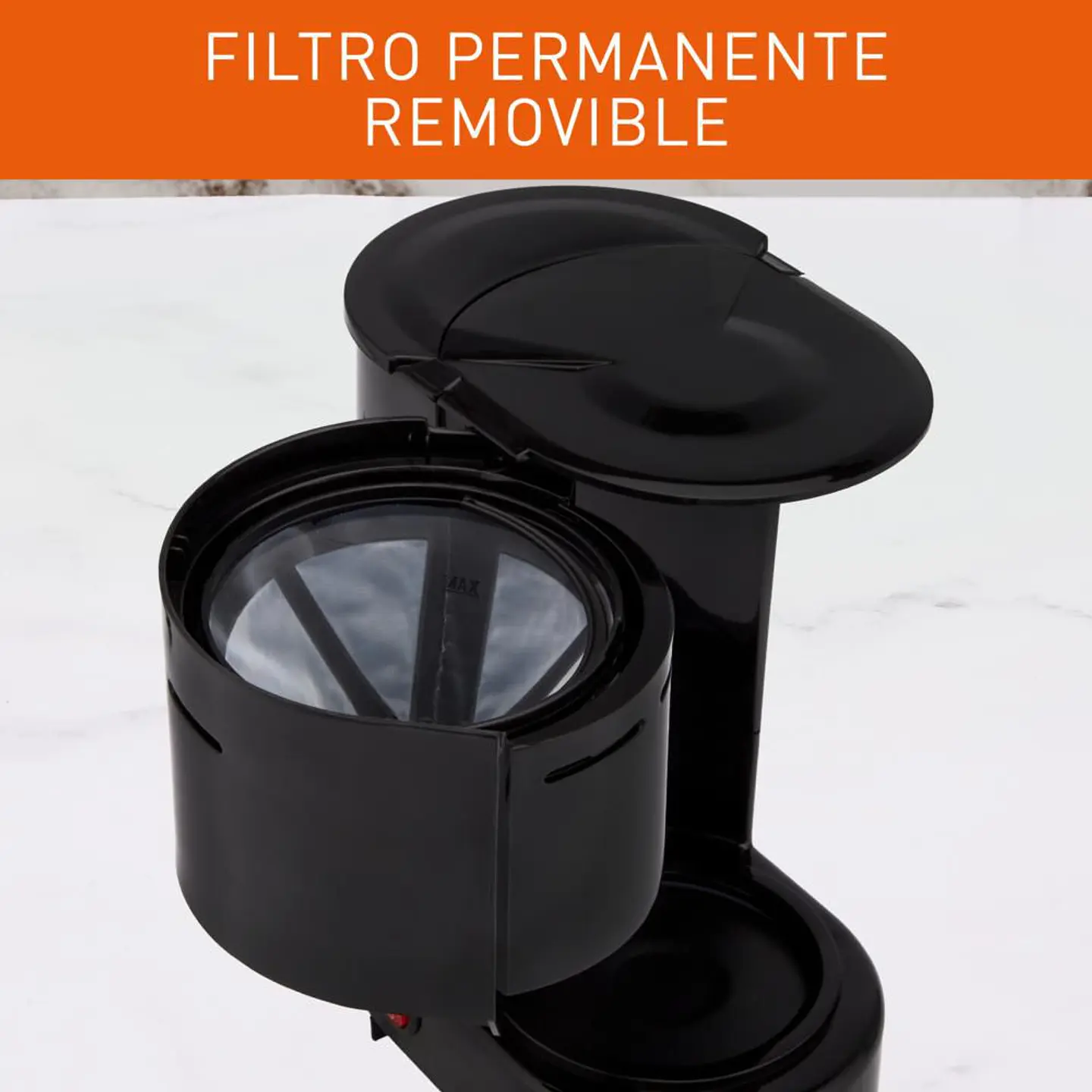 Cafetera de filtro Café City IMUSA 6 Tazas Negro FG3205CO 5