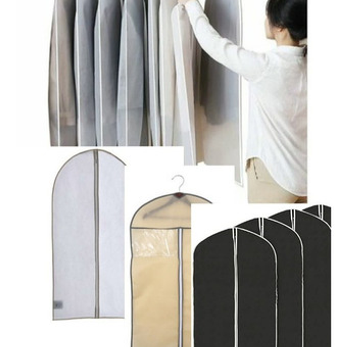 Cubre Trajes Vestidos Funda Ropa Tela Respirable 60x90cms. 5