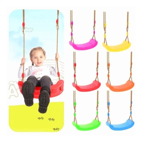 Asiento Columpio Portátil Ajustable Cuerda Niños  5