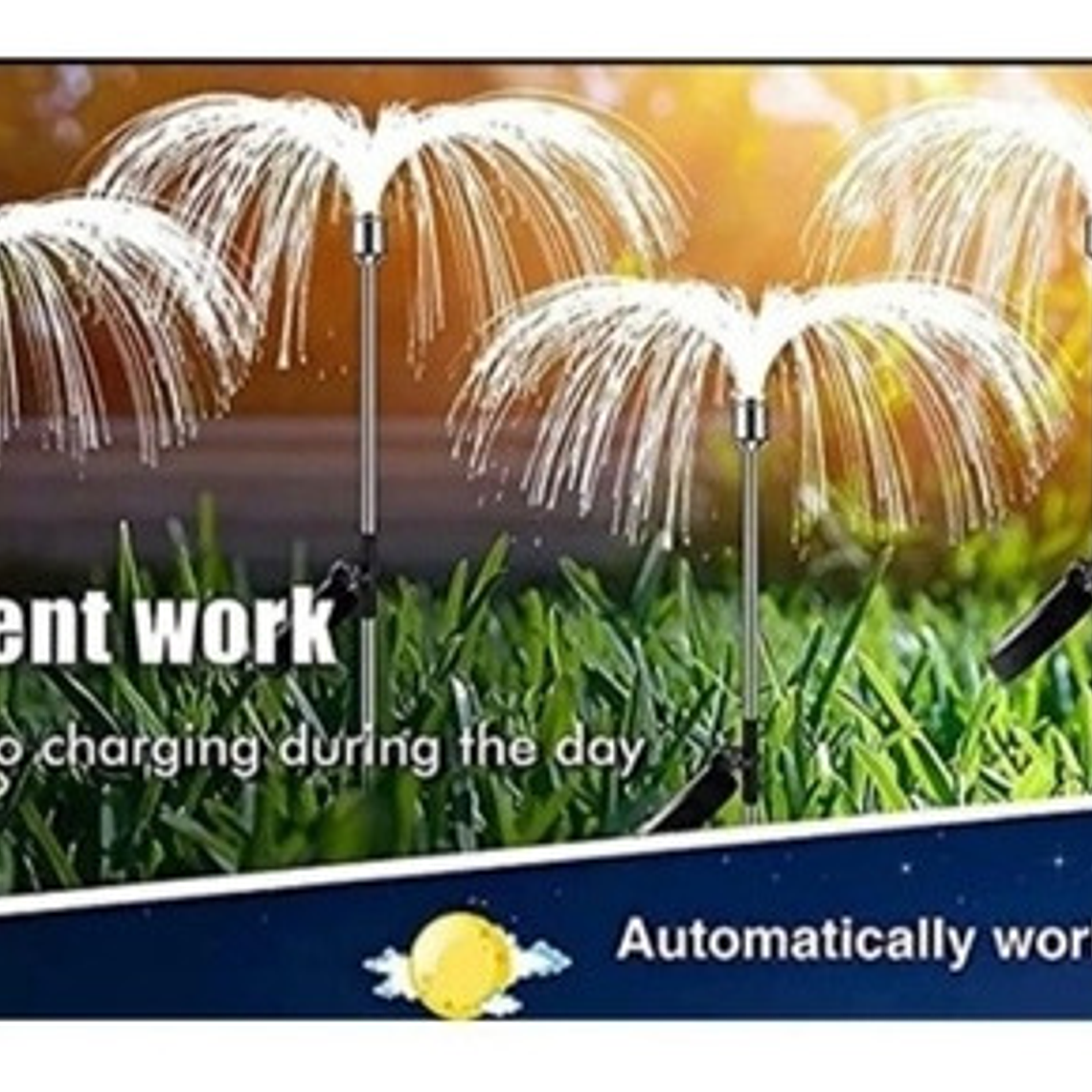 Estaca Solar Luz Led Jardín Decoración Medusa Pack X 2 3