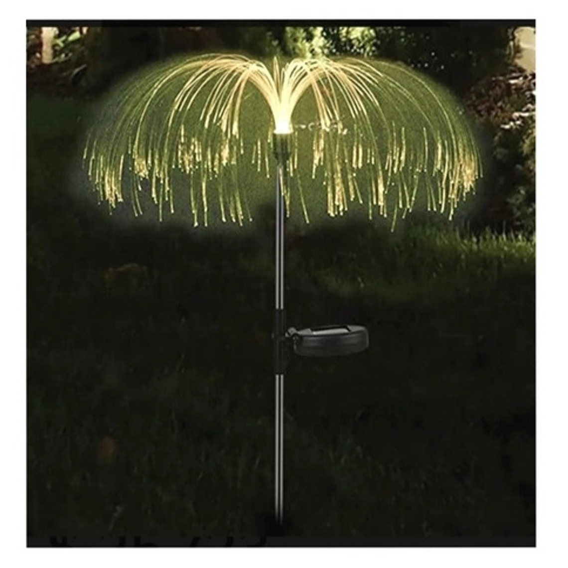 Estaca Solar Luz Led Jardín Decoración Medusa Pack X 2 4