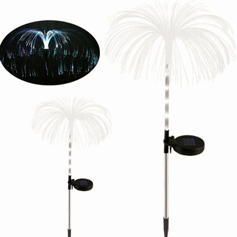 Estaca Solar Luz Led Jardín Decoración Medusa Pack X 2 6