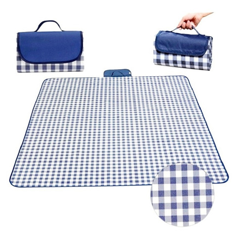 Manta Para Picnic Playa Impermeable Portátil Plegable 2