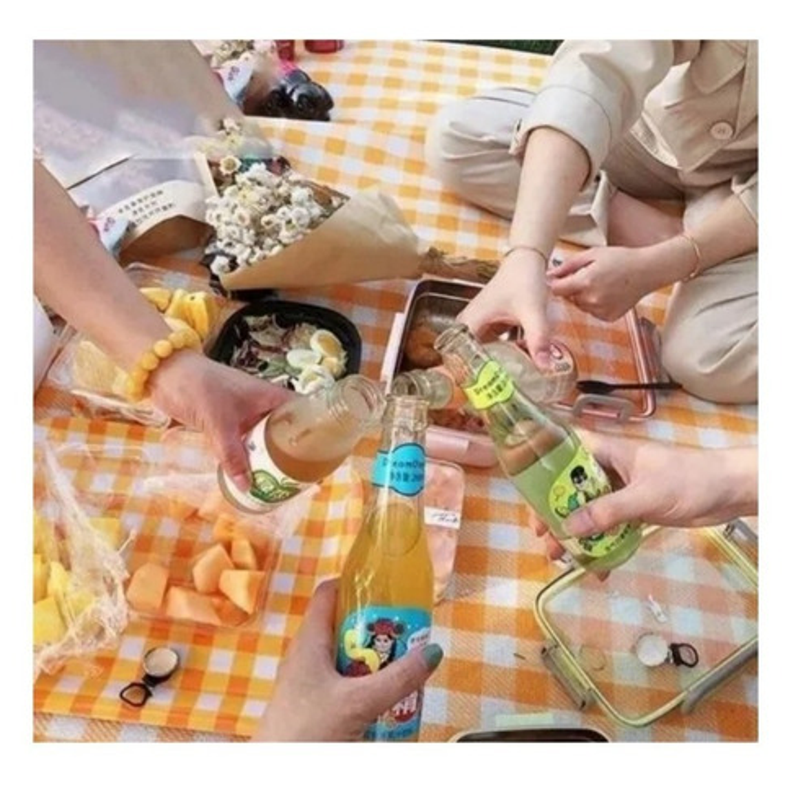 Manta Para Picnic Playa Impermeable Portátil Plegable 9