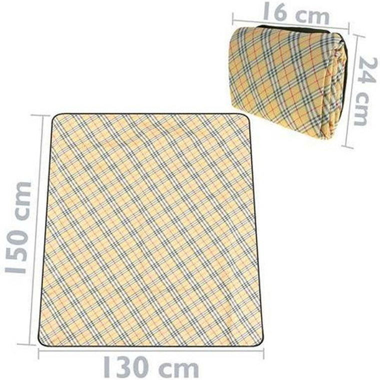 Manta Para Picnic Playa Impermeable Portátil Plegable 5