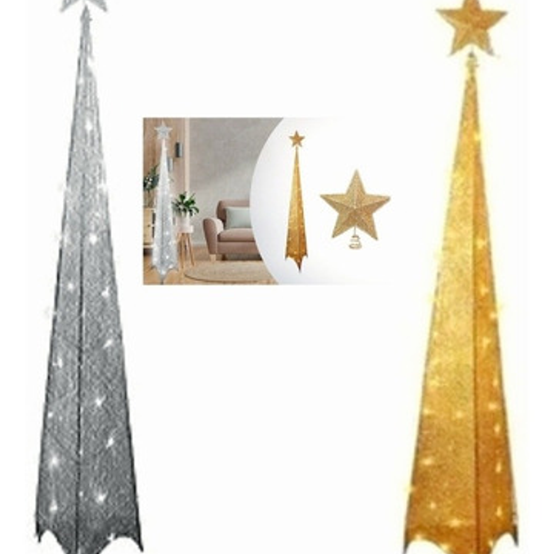 Arbol Navidad Piramide  1.80cms 2