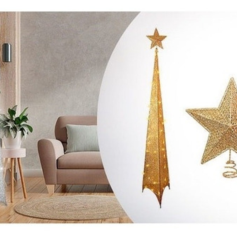 Arbol Navidad Piramide 2.10 mts 2